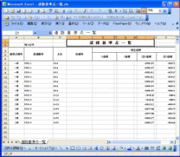 基準点一覧表